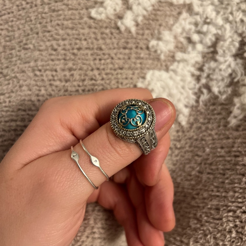 🔥 RARE Sleeping Beauty Turquoise Silver Ring